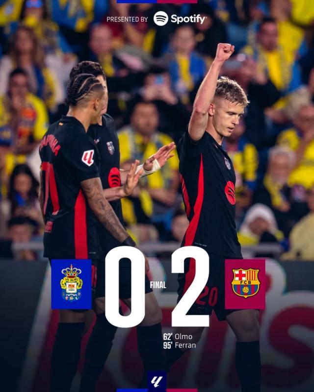 九游体育官网-【西甲】奥尔莫费兰建功，巴萨2比0客胜拉斯帕尔马斯