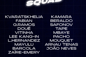 jiuyou-巴黎对阵斯特拉斯堡大名单：K77、维蒂尼亚领衔，登贝莱缺阵