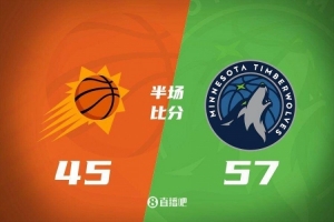 九游体育-半场战报：KD12分2帽 兰德尔16分 华子伤退 森林狼领先太阳12分